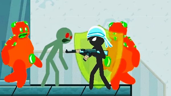 Stickman vs Zombies игра