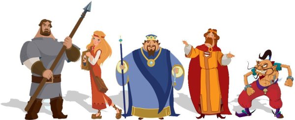 Герои мультика Илья Муромец