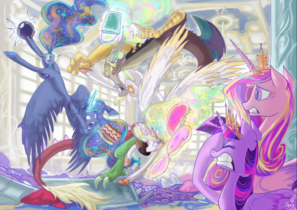 Селестия Луна Твайлайт и Каденс MLP