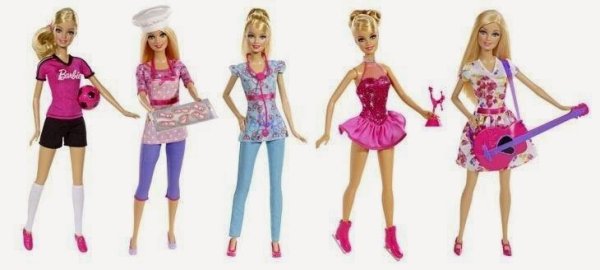 Набор кукол Barbie профессии, dkj12