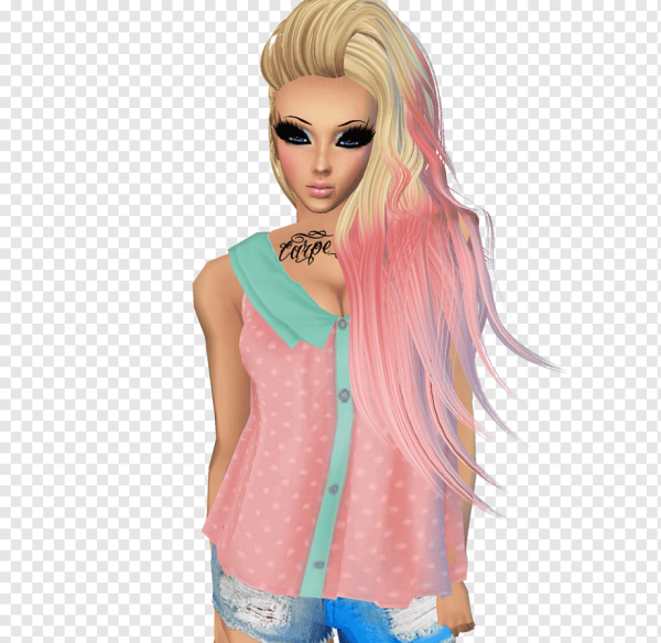 Brown hair Barbie Art
