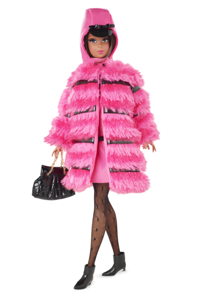 Кукла Barbie фуксия и мех Фрэнси, w3517