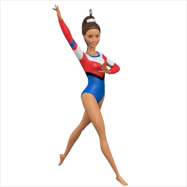 Елочная игрушка гимнастка