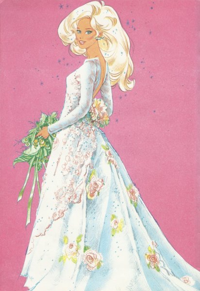 Barbie can illustrated