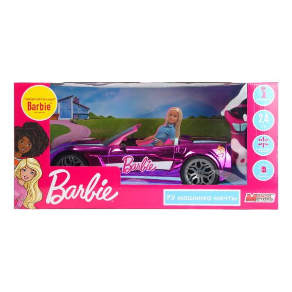 Машина кабриолет Barbie на радиоуправлении 63619