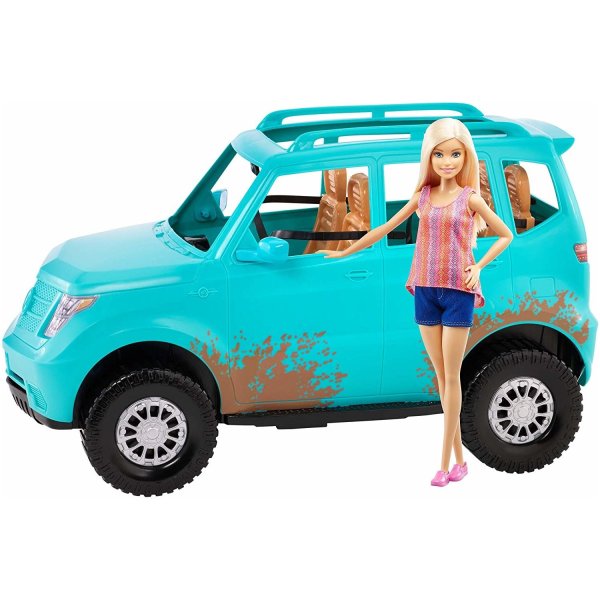 Набор Barbie Барби с машиной Фиат 500, fvr07
