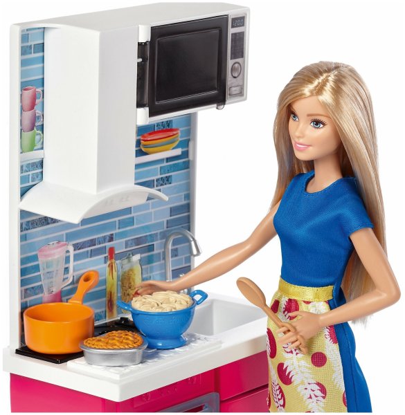 Набор Barbie роскошная кухня, 28 см, dvx54