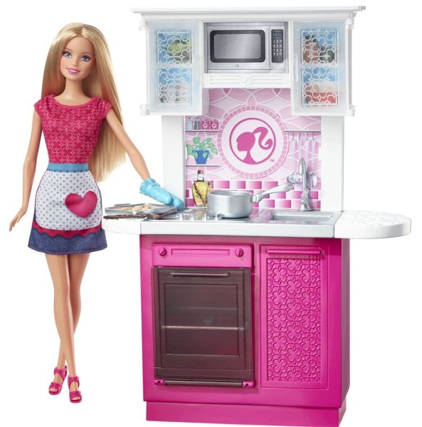 Набор Barbie роскошная кухня, 30 см, cfb62