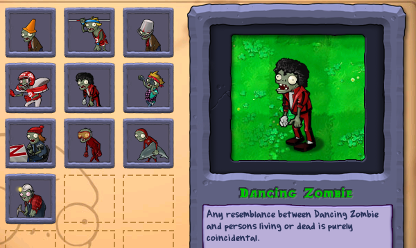 Зомби Майкл Джексон PVZ