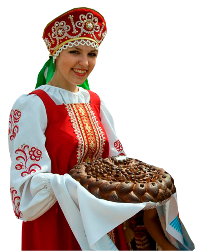 Девушка с караваем