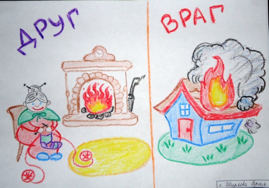 Картинки для детей - Огонь-друг, огонь - враг (40 картинок) - Pichold