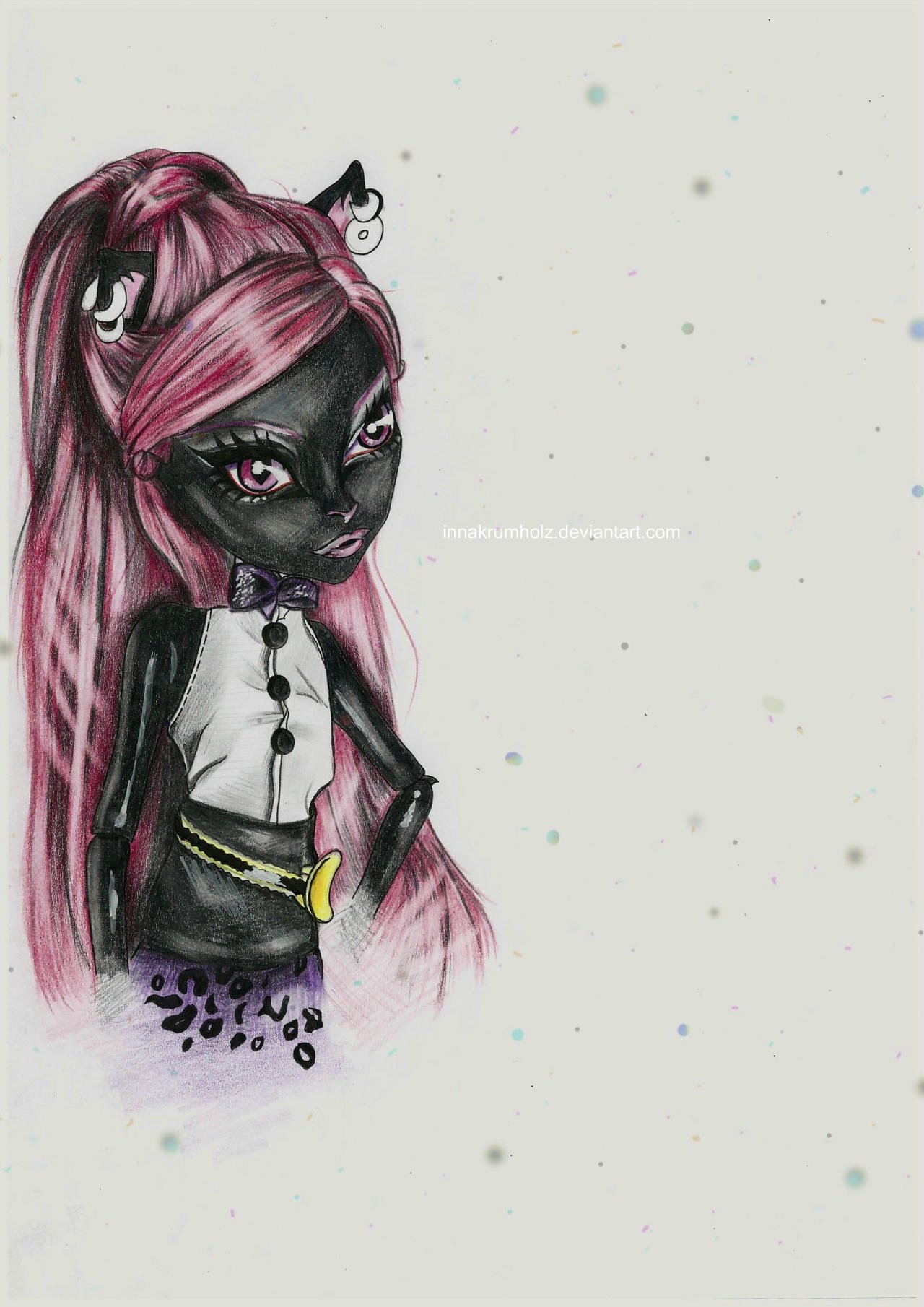 Раскраска Monster High: Кэтти Нуар | Раскраски для детей печать онлайн