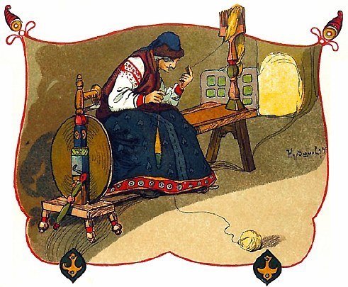 Жуковский спящая Царевна иллюстрации Курдюмова