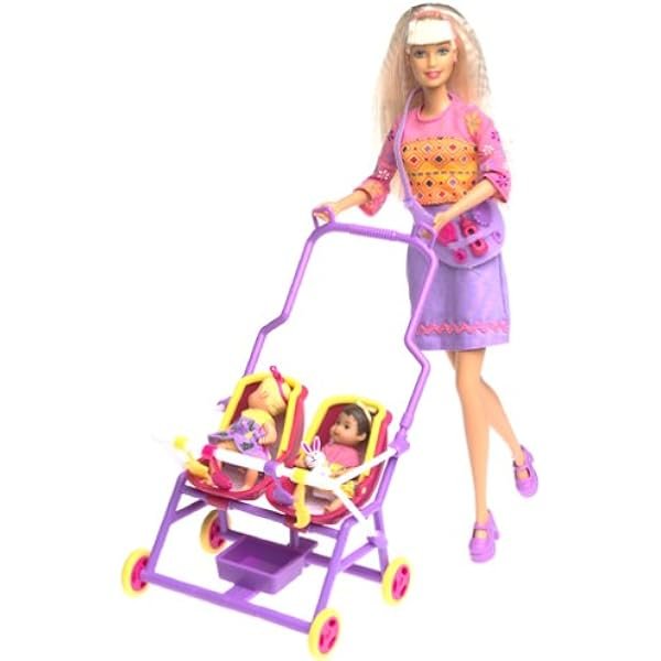 Barbie с коляской 2000