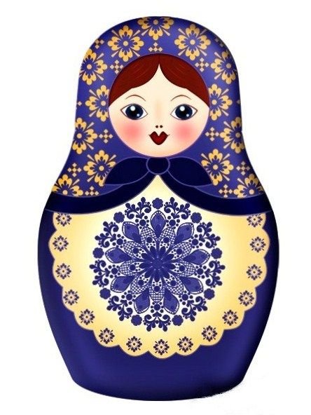 Матрёшка для украшения детям
