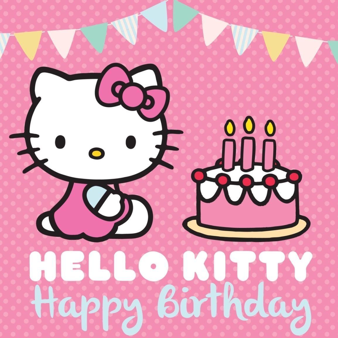 Хелло Китти с днем рождения. Холоу Тики с днём рождения. С днем рождения Хэллоу Китти. Открытка с Хеллоу Китти на день рождение.