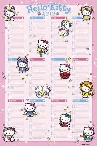 Расписание уроков hello Kitty