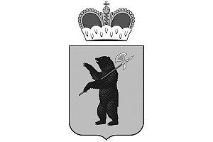 Герб Ярославля черно-белый