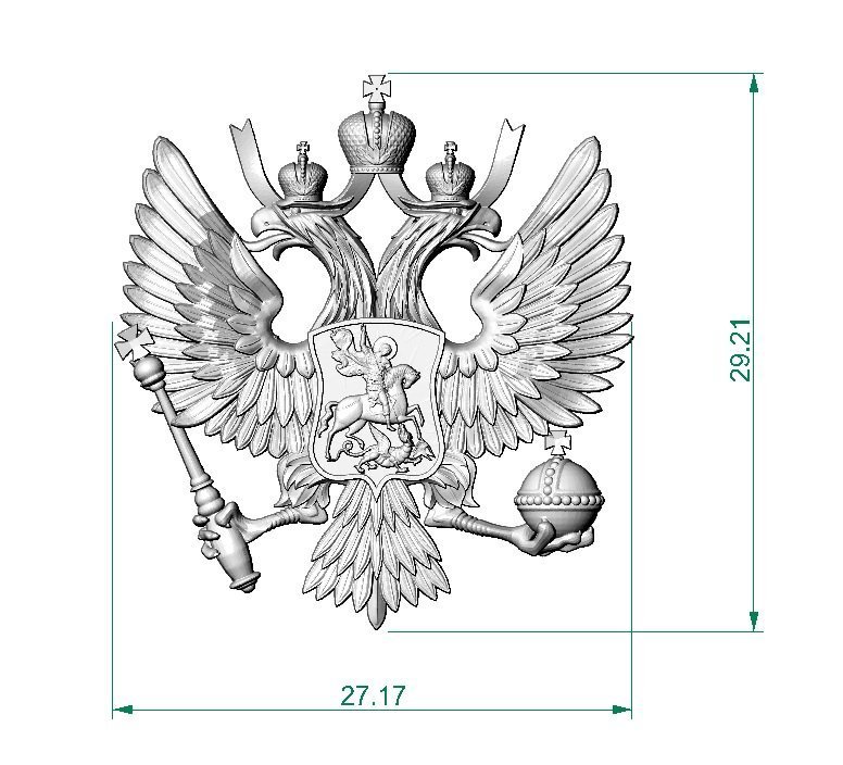Скачать много раскрасок герб России