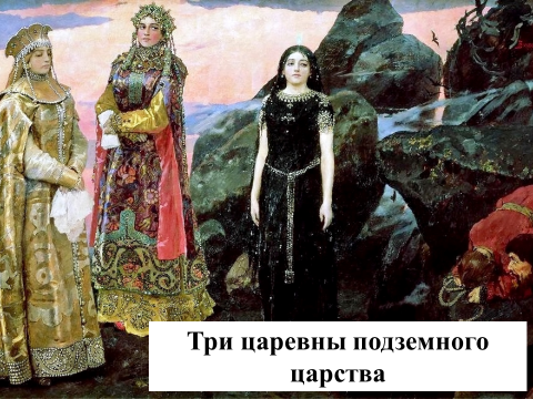 Васильцов три царевны подземного царства