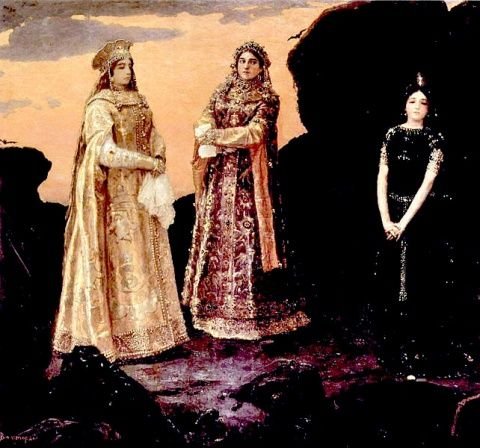 Виктор Васнецов, три царицы подземного царства, 1884