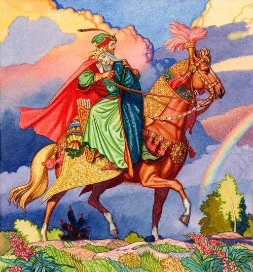 Царевич Елисей иллюстрации