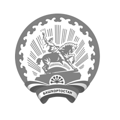 Герб Республики Башкортостан черно белый