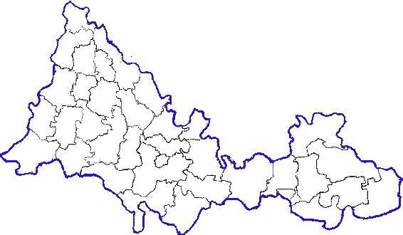 Карта Оренбургской области контур