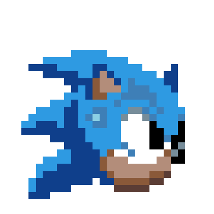Соник пиксель арт 32x32