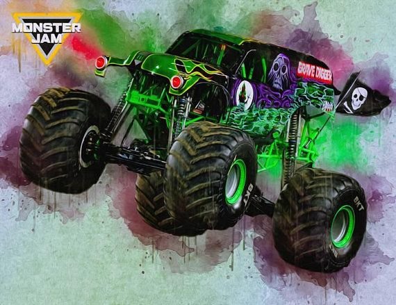 Grave Digger Monster Truck арт