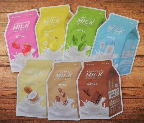 A'PIEU маска тканевая для лица с молочными протеинами Milk one-Pack White, 25 ml