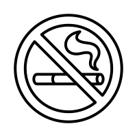 Знак не курить для раскрашивания