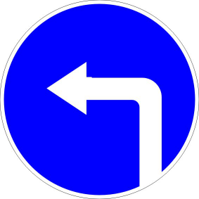 Знак 4.1.3 движение налево