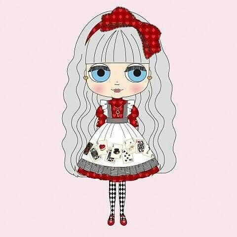 Кукла Блайз для срисовки