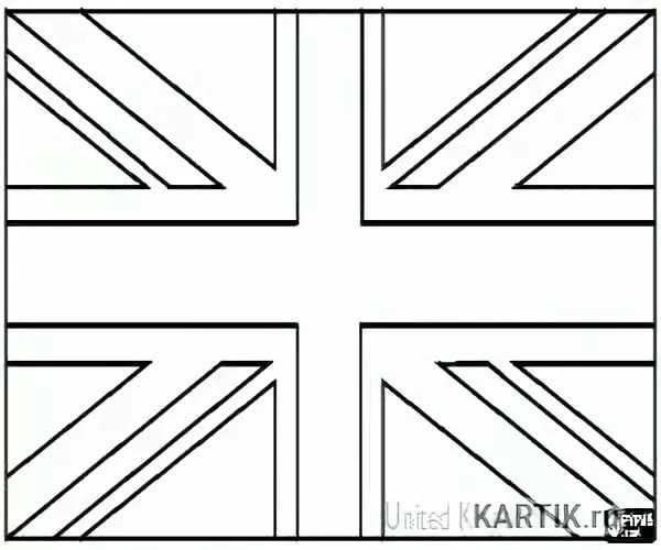 Флаги Британии и Ирландии раскраска
