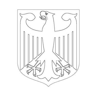 Герб Германии контур
