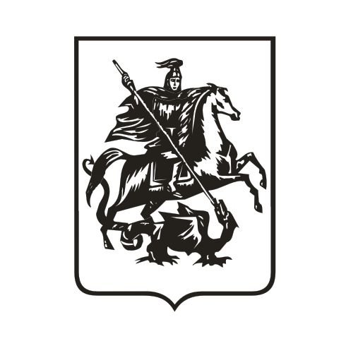 Герб Москвы чб