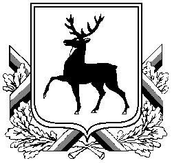 Герб Нижнего Новгорода черно-белый
