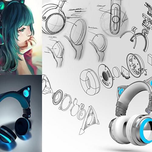 Наушники Brookstone Axer Cat Ears