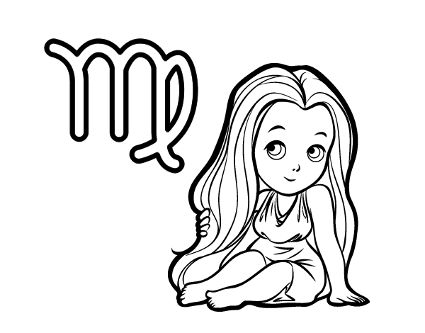 Знак зодиака Дева рисунок