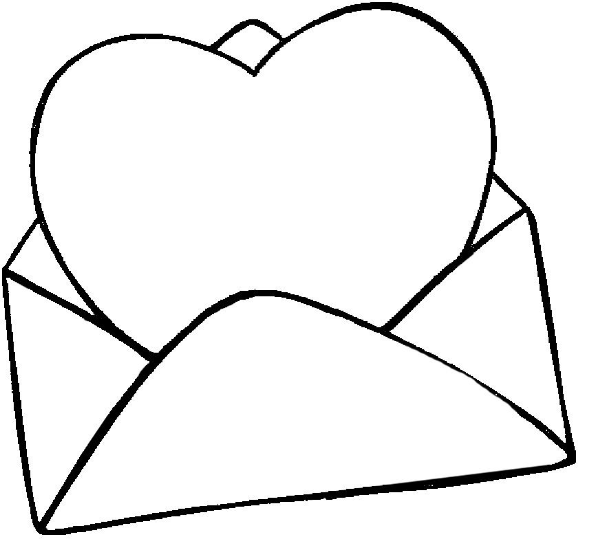Раскраска Сердечко-валентинка с узорами распечатать или скачать