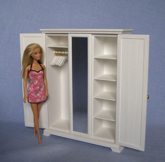 Шкаф с полками для Барби