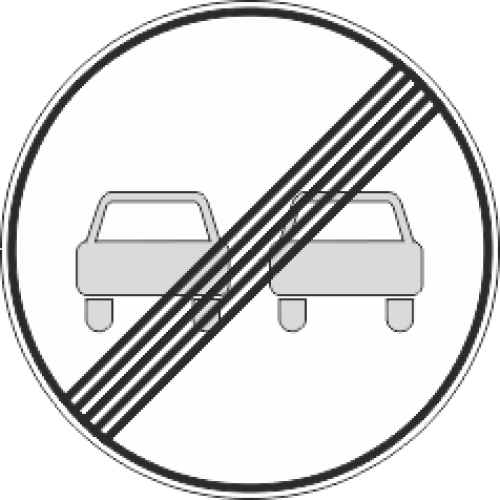 Знак 3.20 обгон запрещен