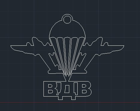 Эмблема ВДВ вектор