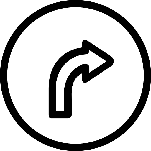 Знак поворот направо