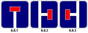 Дорожный знак тупик 6.8.1
