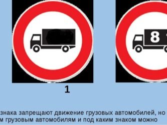 Дорожный знак грузовое движение запрещено