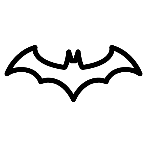 Знак Бэтмена контур