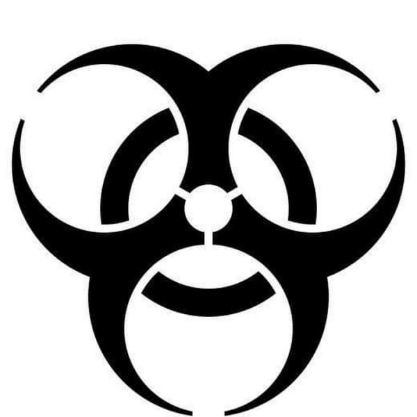 Трафарет биологическая опасность