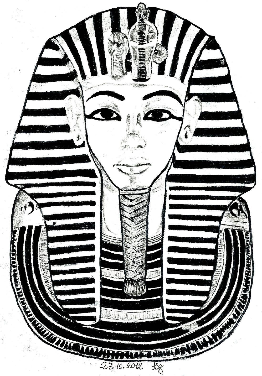 Маска тутанхамона 5 класс. Фараон Египта Тутанхамон эскиз. Маска фараона Тутанхамона рисунок. Маска Тутанхамона. Тутанхамон Египетский фараон фараон древнего раскрас.